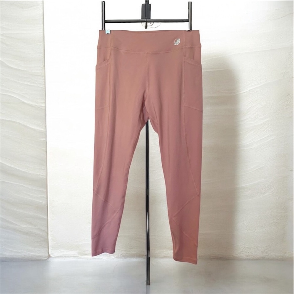 Movi‎ Activewear Pink Leggings Pockets
